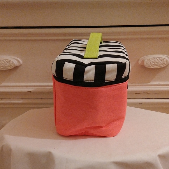Victoria's Secret Pink and Black Striped Bag - Picture 5 of 7